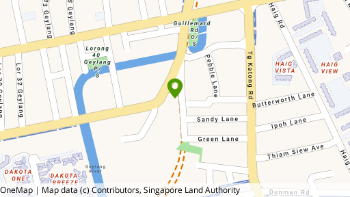 Map showing the location of Suites @ Guillemard