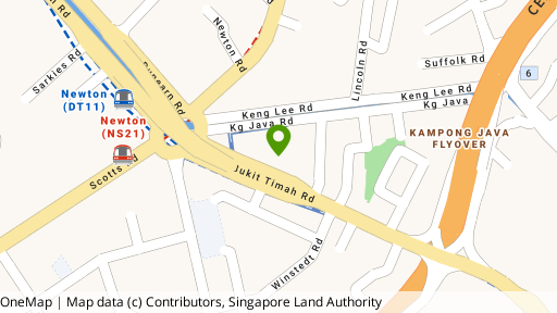 Map showing the location of Kopar At Newton