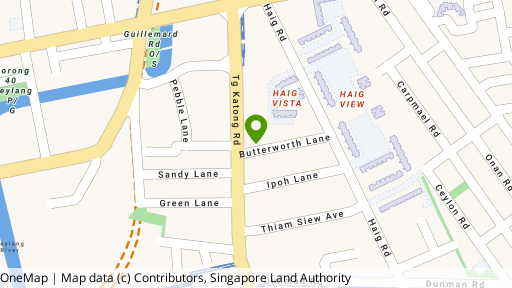 Map showing the location of Dawn Ville