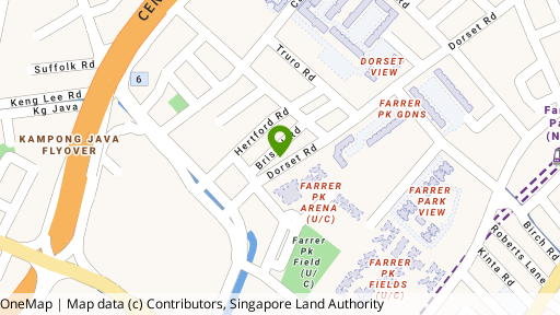 Map showing the location of 28 Bristol Road