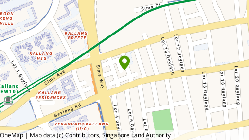 Map showing the location of 7A Lorong 9 Geylang