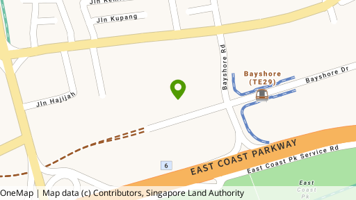 Map showing the location of The Bayshore