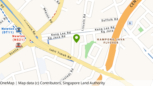 Map showing the location of Newton Edge