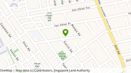 Map showing the location of Eastville Apartments