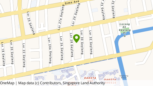 Map showing the location of Suites 28