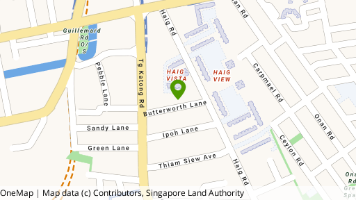 Map showing the location of Butterworth View