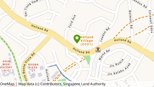 Map showing the location of Van Holland