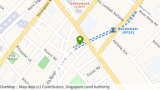 Map showing the location of 50 Foch Road