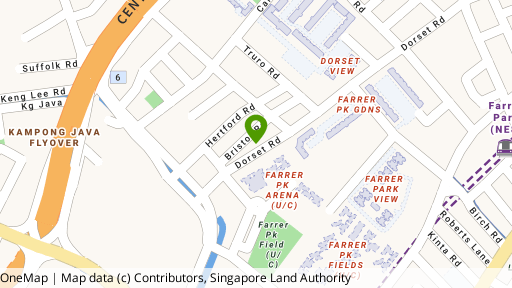 Map showing the location of 30 Bristol Road