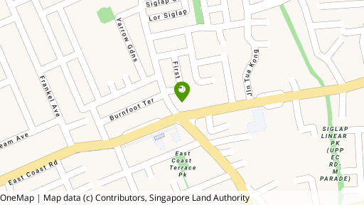 Map showing the location of Siglap V