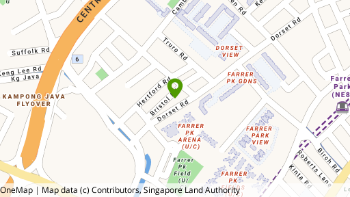 Map showing the location of 40A Bristol Road