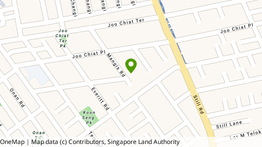 Map showing the location of Mangis Park