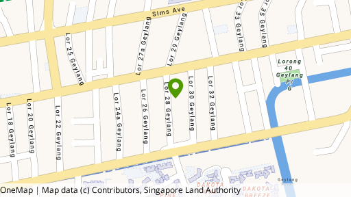 Map showing the location of Edenz Suites