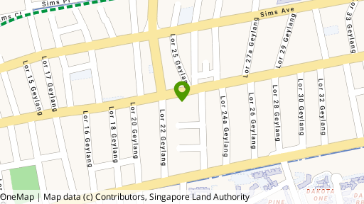 Map showing the location of 418B Geylang Road
