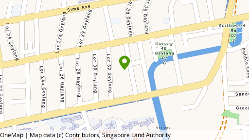 Map showing the location of Geylang Heritage