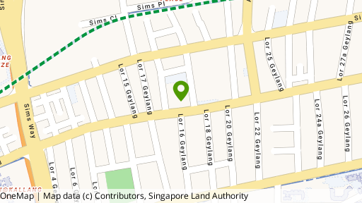 Map showing the location of Pavilion Square