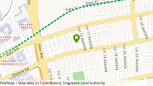 Map showing the location of Gems Ville