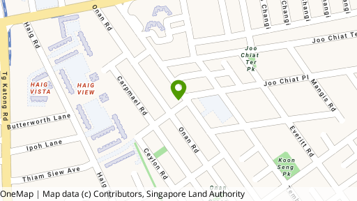 Map showing the location of 4 Crane Road