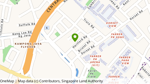 Map showing the location of 17 Hertford Road
