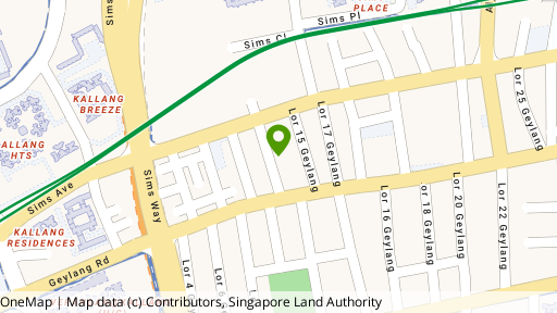 Map showing the location of 14B Lorong 13 Geylang