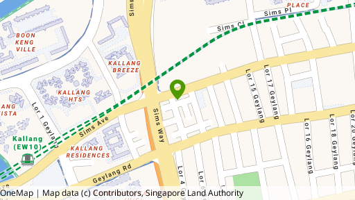 Map showing the location of Winsome Apartments