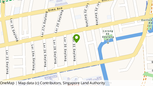 Map showing the location of Bluwel Apartments