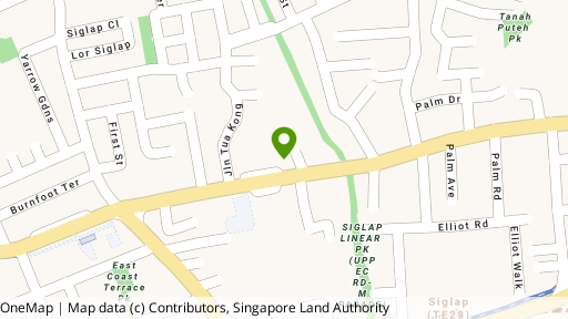 Map showing the location of 59A Upper East Coast Road