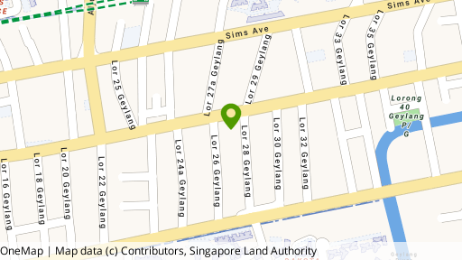 Map showing the location of Green Court