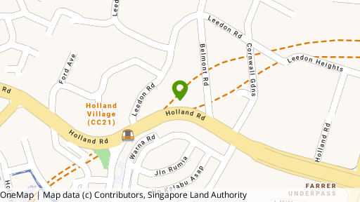 Map showing the location of Holland Court