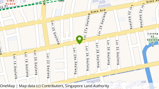 Map showing the location of 472 Geylang Road