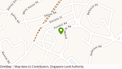 Map showing the location of Orange Grove Residences