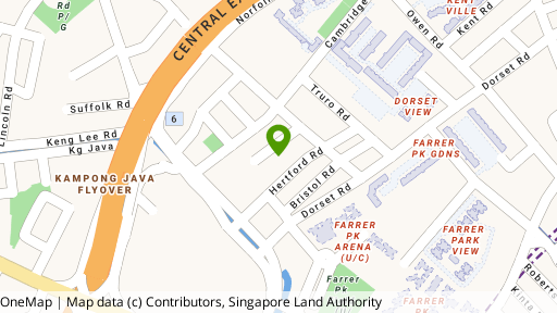 Map showing the location of Carlisle Court