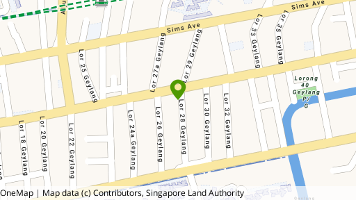 Map showing the location of The Sunflower