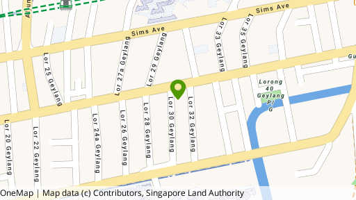 Map showing the location of The Sanctuary @ Geylang