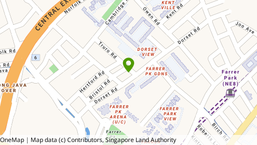 Map showing the location of Dorset Mansions