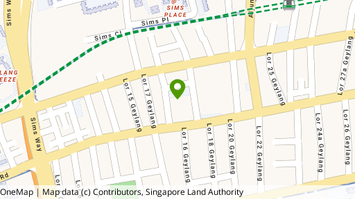 Map showing the location of Bougainvilla Apartments