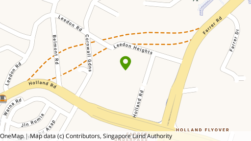 Map showing the location of Leedon Residence
