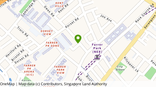 Map showing the location of 107 Owen Road