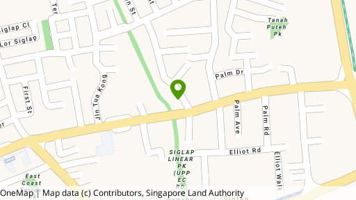 Map showing the location of 1 Jalan Ulu Siglap