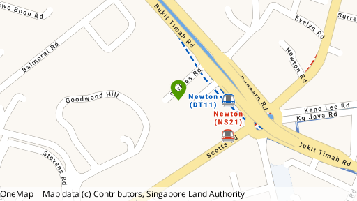 Map showing the location of Sarkies Gardens