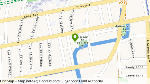 Map showing the location of The Water Edge