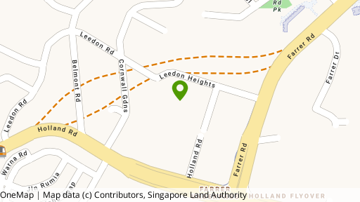 Map showing the location of Leedon Heights