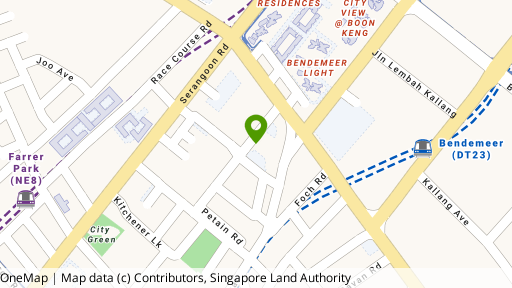 Map showing the location of 20 Beatty Road