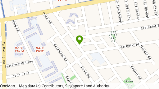 Map showing the location of 107B Joo Chiat Road