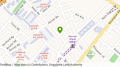 Map showing the location of Owen Court