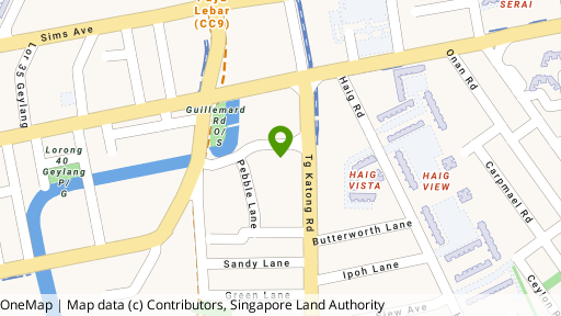 Map showing the location of Esta Ruby