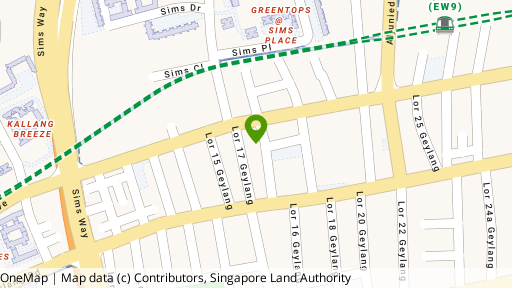 Map showing the location of Treasures @ G19