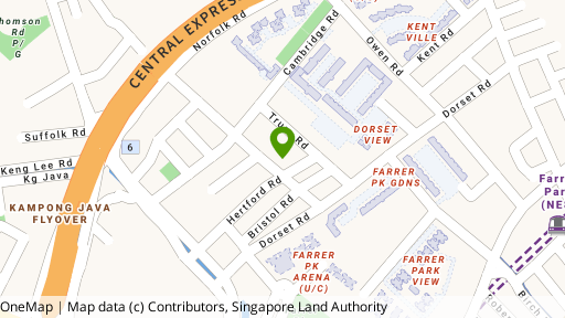 Map showing the location of 26 Carlisle Road