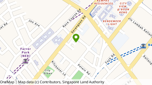 Map showing the location of Wu De Building