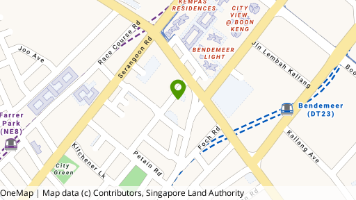 Map showing the location of 26 Beatty Road
